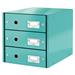 Zásuvkový box Leitz Click&Store, 3 zásuvky, ledově modrá