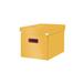 Čtvercová krabice Leitz Click&Store COSY, velikost L (A4), teplá žlutá