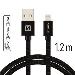 SWISSTEN DATA CABLE USB / LIGHTNING MFi TEXTILE 1,2M BLACK