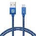 SWISSTEN DATA CABLE USB / USB-C TEXTILE 1,2M BLUE