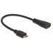 Delock Cable High Speed HDMI with Ethernet - mini C male > A female