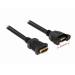 Delock kabel HDMI A samice > HDMI A samice přišroubovatelná 25 cm