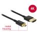Delock Kabel High Speed HDMI s Ethernetem - HDMI-A samec > HDMI Micro-D samec 3D 4K 2 m Slim Premium