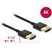 Delock Kabel High Speed HDMI s Ethernetem - HDMI-A samec > HDMI-A samec 3D 4K 4,5 m aktivní Slim Premium