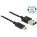Delock kabel EASY-USB 2.0 Type-A samec > EASY-USB 2.0 Type Micro-B samec černý 0,2 m