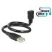 Delock Cable USB 2.0 Type-A male > USB 2.0 Micro-B female ShapeCable 0.35 m