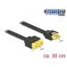 Delock Prodlužovací kabel SATA 6 Gb/s samice > SATA samec s pin 8 napájení latchtype 30 cm