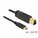 Delock USB 3.1 Gen 2 (10 Gbps) kabel Type-C na Typ-B 0,5 m