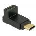 Delock Adaptér SuperSpeed USB 10 Gbps (USB 3.1 Gen 2) USB Type-C™ samec > port samice pravoúhlý nahoru / dolů