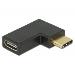 Delock Adaptér SuperSpeed USB 10 Gbps (USB 3.1 Gen 2) USB Type-C™ samec > port samice pravoúhlý levý / pravý