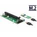 Delock Riser Card M.2 Key B+M > PCI Express x16 s 30 cm USB kabelem