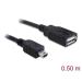Delock kabel USB 2.0-A samice > mini USB samec 0,5 m