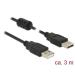 Delock Kabel USB 2.0 Typ-A samec > USB 2.0 Typ-A samec 3,0 m černý