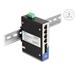 Delock Průmyslový přepínač sítě Gigabit Ethernet se 4 porty RJ45 a 2 porty SFP, na DIN lištu