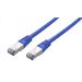 C-TECH Kabel patchcord Cat5e, FTP, modrý, 1m