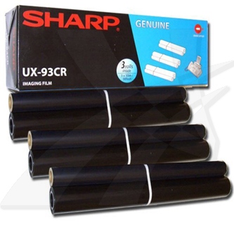 Sharp originální fólie do faxu UX93CR, 3*90s, Sharp Fax UX-A400E, NXP500, UXA450, UXS10, FOA, FOP