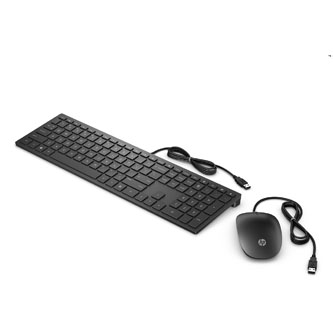 HP Sada klávesnice Pavilion Deskset 400, černá, drátová (USB), CZ