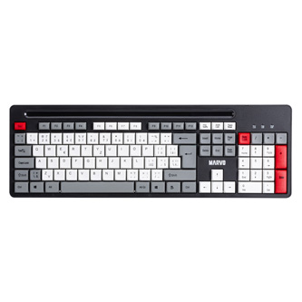 Marvo KB005, klávesnice CZ/SK, klasická, drátová (USB), černo-červená