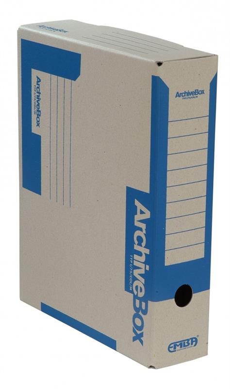 Archivní box  vnitřní A4 75mm - modrý